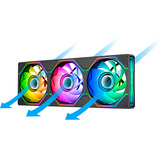 Thermaltake SWAFAN UNIFY 360, Gehäuselüfter schwarz, 364 mm