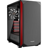 be quiet! PURE BASE 500 Window Red, Tower-Gehäuse schwarz/rot, Window-Kit