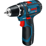 Bosch Professional Akku-Bohrschrauber GSR 12V-15 Professional Set, 12Volt blau/schwarz, 2x Li-Ionen Akku 2,0Ah, 8-teiliges Handwerkzeug-Sortiment, L-BOXX