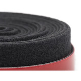 Digitus Klettband Kabelmanagement System, Pilzkopfband schwarz, selbstklebendes Pilzkopfband 5 Meter, Flausch und Klettband 10 Meter