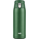 Emsa TRAVEL MUG light Thermobecher dunkelgrün, 0,4 Liter, Flip-Deckel