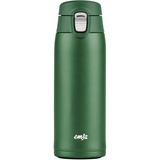 Emsa TRAVEL MUG light Thermobecher dunkelgrün, 0,4 Liter, Flip-Deckel