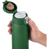 Emsa TRAVEL MUG light Thermobecher dunkelgrün, 0,4 Liter, Flip-Deckel