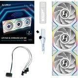 Lian Li UNI FAN SL120 LCD Wireless 3er-Pack inkl. Controller, Gehäuselüfter weiß, 124.5 mm