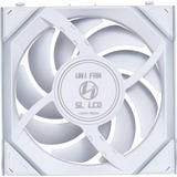 Lian Li UNI FAN SL120 LCD Wireless , Gehäuselüfter weiß, 3er-Pack inkl. Controller, 120 mm