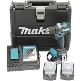 Makita Akku-Bohrschrauber DDF487RFE3, 18Volt blau/schwarz, 3x Li-Ionen Akku 3,0Ah, Koffer