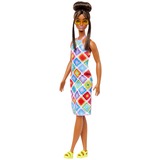 Mattel Barbie Fashionistas-Puppe mit Dutt und gehäkeltem Kleid 