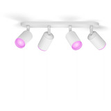 Philips Hue White & Color Ambiance Fugato 4er-Spot, LED-Leuchte weiß