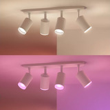 Philips Hue White & Color Ambiance Fugato 4er-Spot, LED-Leuchte weiß