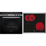 Siemens EQ521KB11, Herdset schwarz/silber