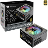Thermaltake Germanium Pro RGB 850W, PC-Netzteil schwarz, 1x 12-Pin High Power GPU, 4x PCIe, Kabelmanagement, 850 Watt