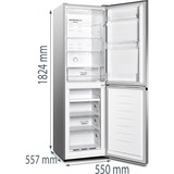 gorenje NRK418DCS4, Kühl-/Gefrierkombination grau