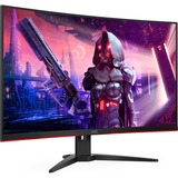 AOC C32G2AE/BK, Gaming-Monitor 80 cm(32 Zoll), schwarz/rot, Curved, FullHD, AMD Free-Sync, 165 Hz, 165Hz Panel
