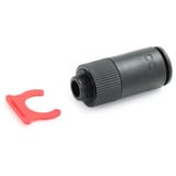 Alphacool ES Schnellverschlusskupplung G1/4 AG PushIn Female , Verbindung schwarz
