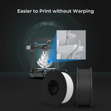 Creality Ender-PLA Filament Value Pack Weiß/Grau, 3D-Filament 2 kg, 1,75 mm, auf 2 Rollen