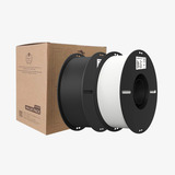 Creality Ender-PLA Filament Value Pack Weiß/Grau, 3D-Filament 2 kg, 1,75 mm, auf 2 Rollen