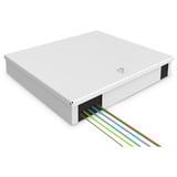 Digitus LWL Unibox, Spleißbox zur Wandmontage, Medium, Gehäuse hellgrau, für bis zu 48 Fasern