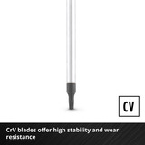 EINHELL Schraubendreher-Set, Außen-Sechsrund 5-teilig rot/schwarz, Ergonomische Zweikomponentengriffe