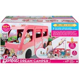 Mattel Barbie Super Abenteuer-Camper mit Zubehör, Spielfahrzeug 76 cm groß, mit Pool und Rutsche