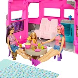 Mattel Barbie Super Abenteuer-Camper mit Zubehör, Spielfahrzeug 76 cm groß, mit Pool und Rutsche