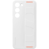 SAMSUNG Silicone Grip Case, Schutzhülle weiß/orange, Samsung Galaxy S23