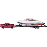 SIKU SUPER Ford F150 mit Motorboot, Modellfahrzeug 
