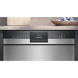 Siemens SN43ES04TE iQ300 , Spülmaschine schwarz/edelstahl (gebürstet), 60 cm, Home Connect