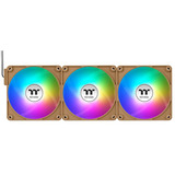 Thermaltake CT140 EX Reverse ARGB Sync PC Cooling Fan Gravel Sand, Gehäuselüfter braun, 3er-Pack, 140 mm