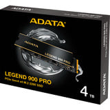 ADATA LEGEND 900 Pro 4 TB, SSD schwarz/gold, PCIe 4.0 x4, NVMe 1.4, M.2 2280