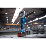 Bosch Professional PRO X-LOCK Akku-Winkelschleifer BITURBO GWX 18V-15 P Professional solo, Ø 125mm blau/schwarz, ohne Akku und Ladegerät, in L-BOXX