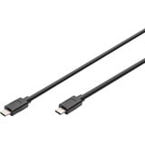 Digitus USB 3.2 Gen 2 Anschlusskabel USB-C > USB-C schwarz, 1 Meter, PD, Laden mit bis zu 100 Watt