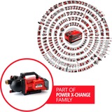 EINHELL Akku-Gartenpumpe AQUINNA 36/30, 36Volt (2x18V) rot/schwarz, ohne Akku und Ladegerät