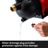 EINHELL Akku-Gartenpumpe AQUINNA 36/30, 36Volt (2x18V) rot/schwarz, ohne Akku und Ladegerät