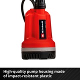 EINHELL Power X-Change Akku-Klarwasserpumpe GE-PP 18 RB Li-Solo, 18Volt, Tauch- / Druckpumpe rot/schwarz, ohne Akku und Ladegerät