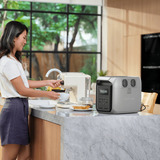 EcoFlow DELTA 3 1500, tragbare Powerstation silber, 1.536 Wh, X-boost 2.400W, LFP-Akku