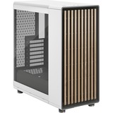 Fractal Design North Chalk White TG Clear, Tower-Gehäuse weiß, Tempered Glass-Version