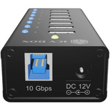 ICY BOX IB-AC618a, USB-Hub schwarz