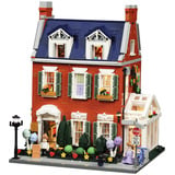 Lumibricks Reihenhaus aus rotem Backstein, Konstruktionsspielzeug 