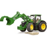 bruder John Deere 7R 350 mit Frontlader, Modellfahrzeug grün