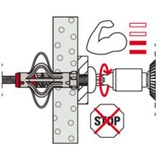 fischer Hohlraumdübel DuoHM 6x55 S PZ 25 Stück, mit Panhead-Schraube
