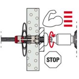 fischer Hohlraumdübel DuoHM 6x55 S PZ 25 Stück, mit Panhead-Schraube