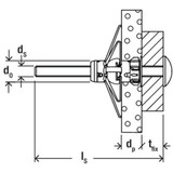 fischer Hohlraumdübel DuoHM 6x55 S PZ 25 Stück, mit Panhead-Schraube