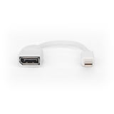 Digitus DisplayPort Adapterkabel weiß, mini DP - DP