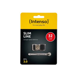 Intenso Slim Line 32 GB, USB-Stick schwarz, USB-A 3.2 Gen 1