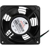 Inter-Tech Fan SWFAN 120mm/230V, Luftkühler schwarz, für Server- und Wandschränke mit 230-Volt-Anschluss, 120 mm