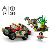 LEGO 76972 Jurassic World Raptor: Verfolgungsjagd mit dem Geländewagen, Konstruktionsspielzeug 