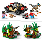 LEGO 76972 Jurassic World Raptor: Verfolgungsjagd mit dem Geländewagen, Konstruktionsspielzeug 