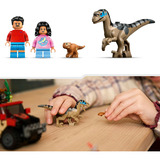 LEGO 76972 Jurassic World Raptor: Verfolgungsjagd mit dem Geländewagen, Konstruktionsspielzeug 