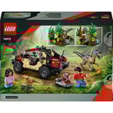 LEGO 76972 Jurassic World Raptor: Verfolgungsjagd mit dem Geländewagen, Konstruktionsspielzeug 