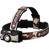Ledlenser Stirnlampe MH8, LED-Leuchte braun/beige